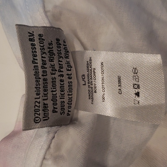 AC DC 1978 Tour T-Shirt White Tie Dyed Women's Size Large 2022 - Picture 3 of 9